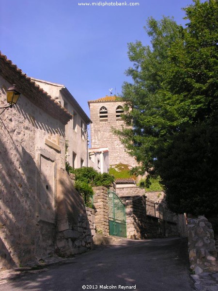 The small town of Lagrasse in the Corbières Hills