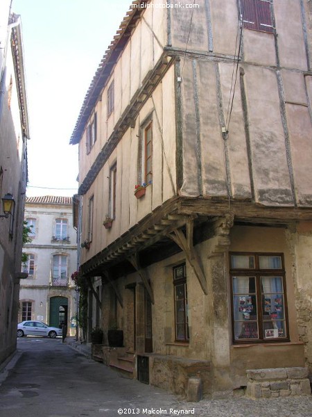 The small town of Lagrasse in the Corbières Hills