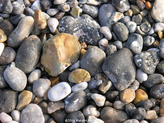 Pebbles on a local beach