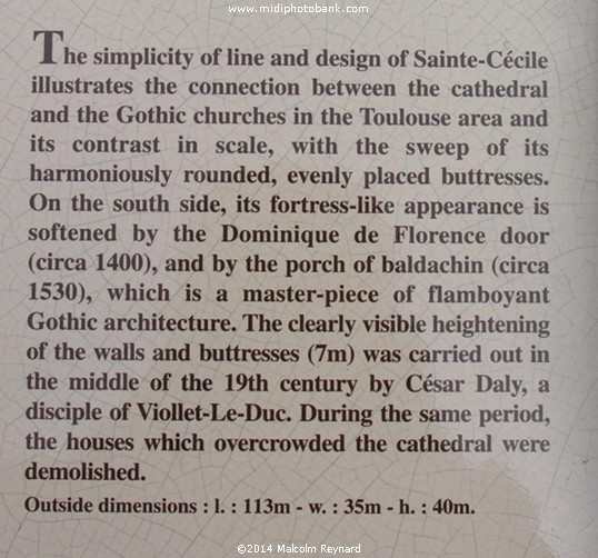 The Cathedral of St Cecile in Albi