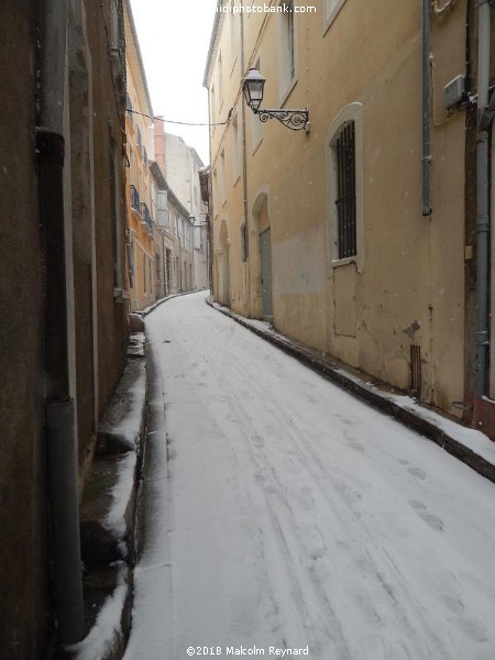 Béziers in the Snow