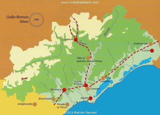  The "Temple of Venus" &  l'Etang du Vendres