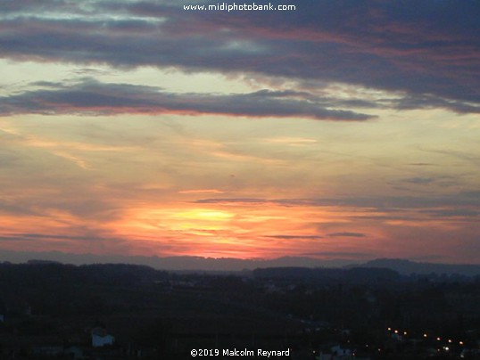 Sunset over Béziers