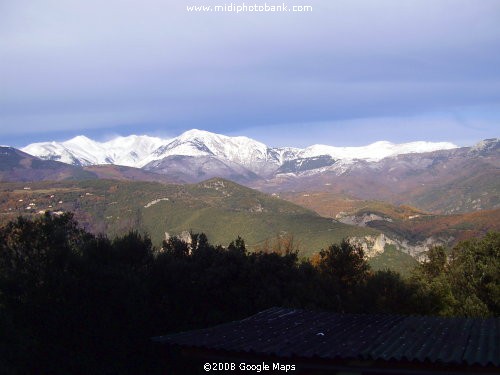 Early morning sunshine on the Pyrénées