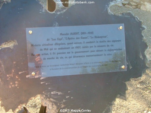 Albert Marcelin leader of the revolt of vignerons in the Midi in 1907