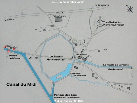 The Canal du Midi" - Seuil de Naurouze"