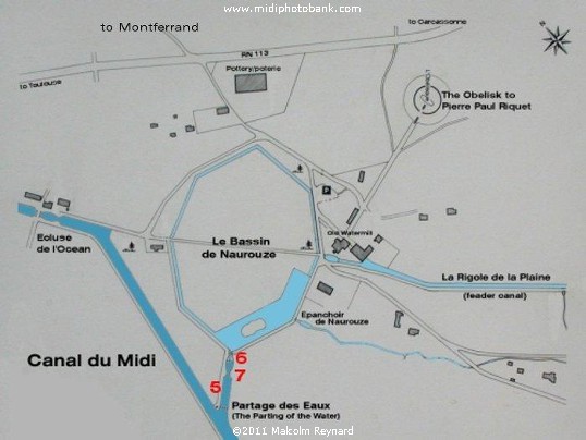 The Canal du Midi" - Seuil de Naurouze"